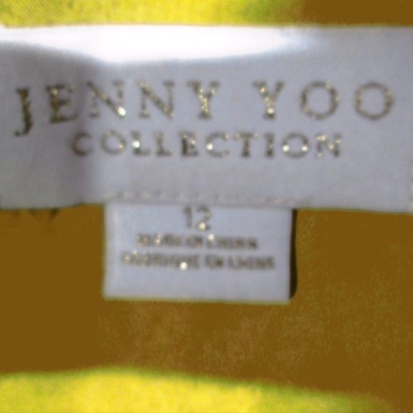 JENNY YOO NWT MARIGOLD CHIFFON WRAP FAYE DRESS - Picture 5 of 8